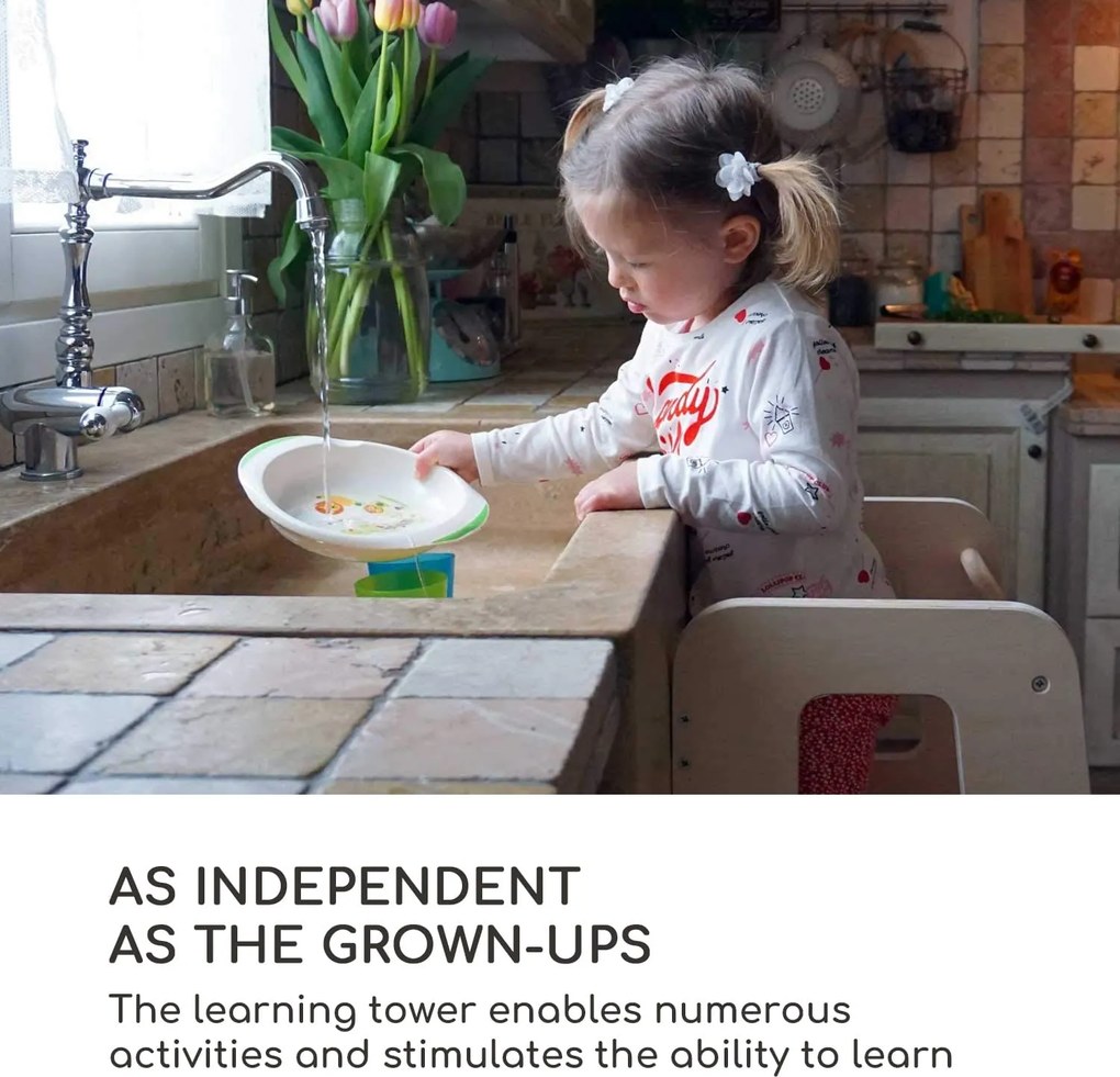 Mobli Ully, učiaca veža, pomôcka na lezenie, Montessori, multiplex, 40,5 × 86 × 38 cm