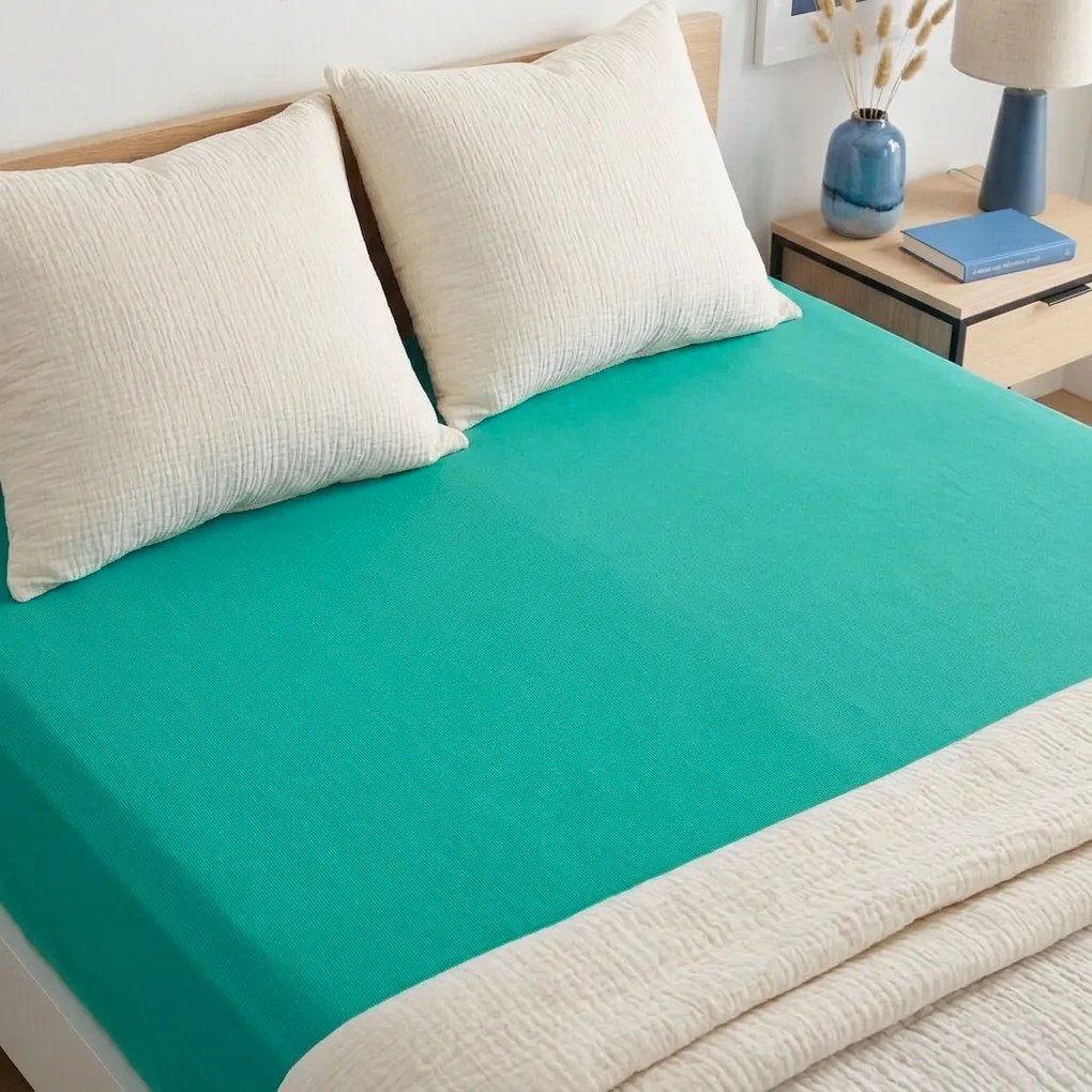 4Home jersey prestieradlo IDEAL zelený tyrkys, 70 x 140 cm, 70 x 140 cm