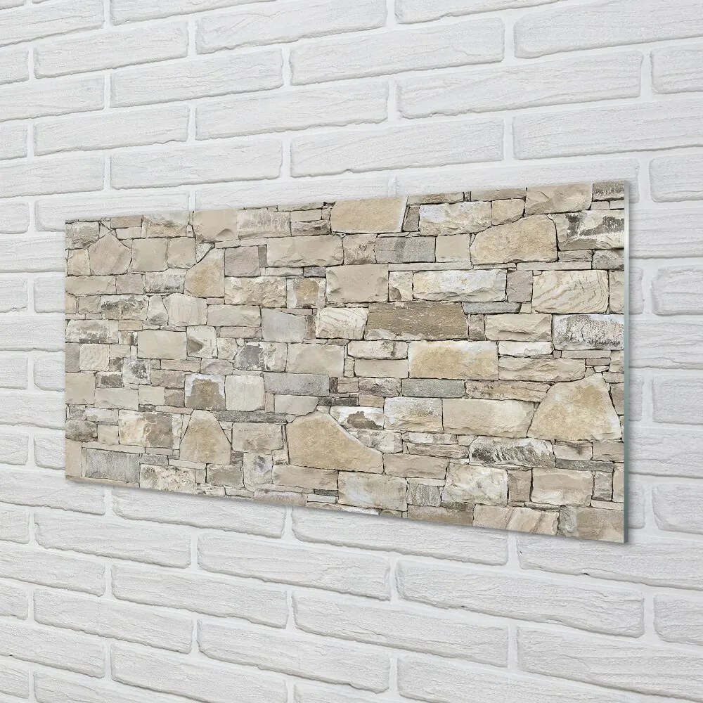 Obraz na skle Kamenná múr wall 100x50 cm