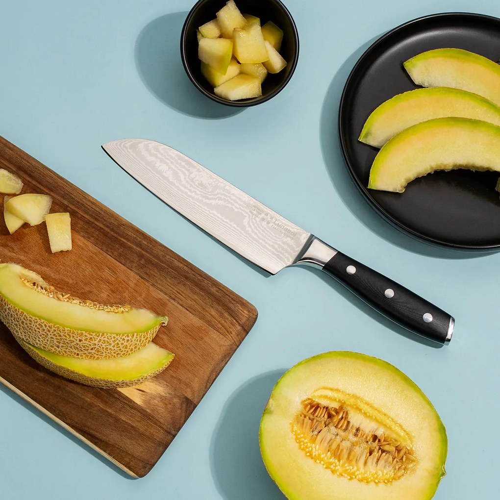 Santoku nôž 18 cm - Lunasol Platinum Line - 128781