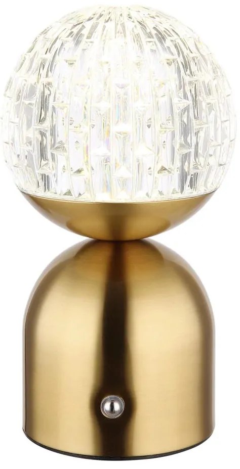 Globo 21007M-LED Stm. dot. stol. lampa JULSY LED/2,5W/3,7V 2700/4000/6500K mosadz GL7940