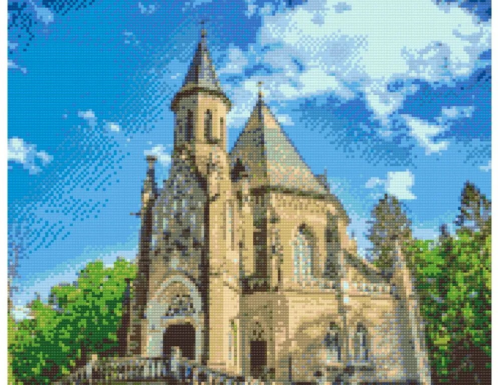 Gario Diamantové maľovanie Schwarzenberská hrobka 2 Rozmery: 40 x 30 cm, Rámovanie: S vnútorným rámom, Diamanty: Okrúhle