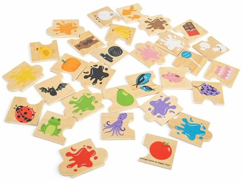 Bigjigs Toys Didaktické puzzle Farby