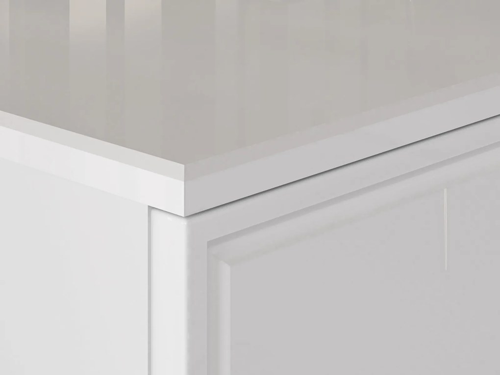 TV STOLÍK BELLINI BIELY VYSOKÝ LESK 160 cm