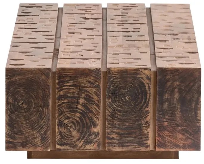 furniture-nabytek.cz - Masivní konferenční stolek Otara z mangového dřeva, lakovaný hnědý – 120x70 cm