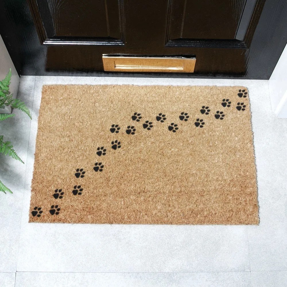 Rohožka z kokosového vlákna 40x60 cm Paw Prints – Artsy Doormats