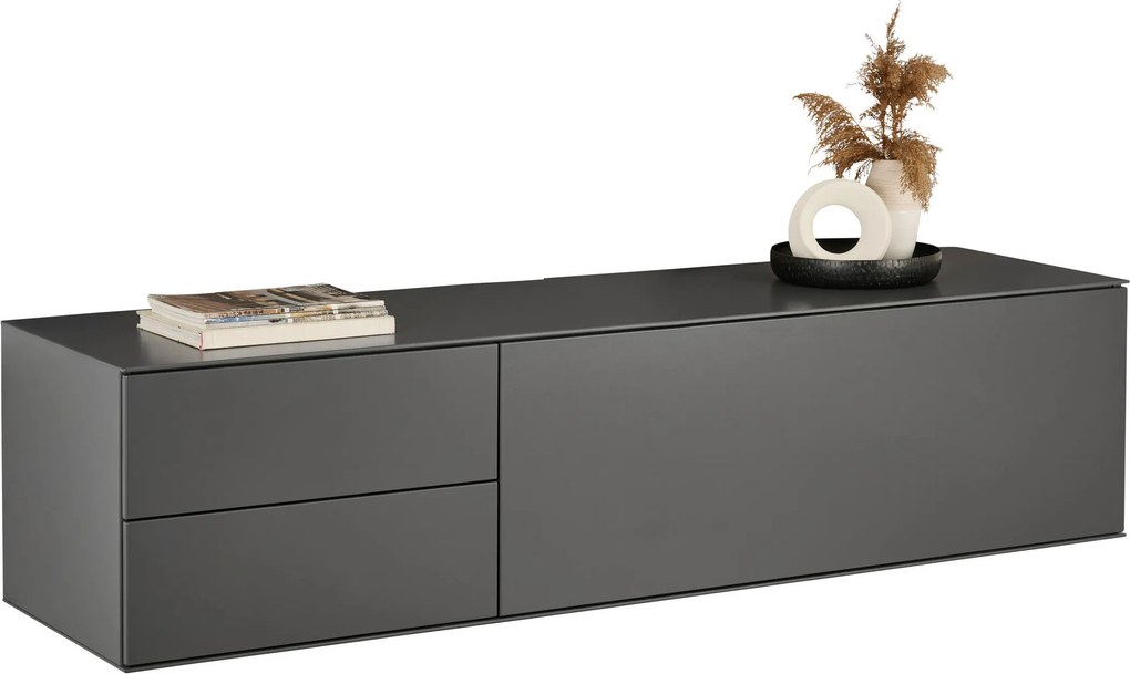 XXXLutz NÍZKA KOMODA, antracitová, 181/44/50 cm Dieter Knoll - TV nábytok - 001770003603