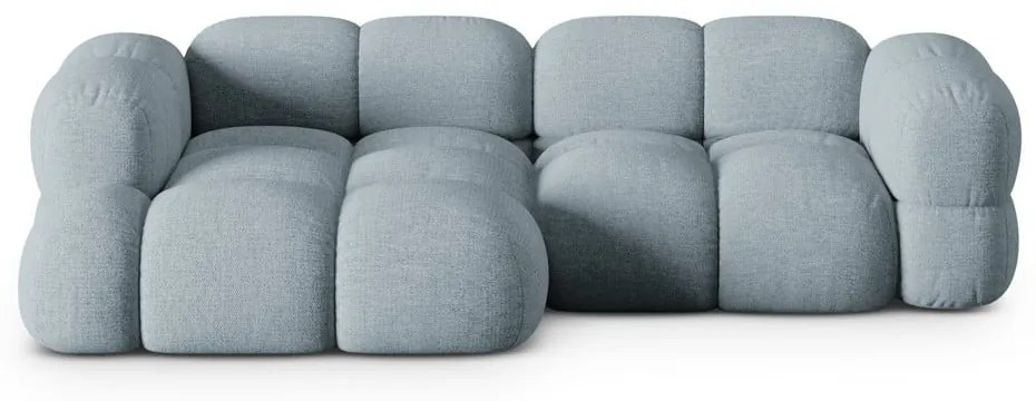 Svetlomodrá rohová pohovka (ľavý roh/s leňoškou) Loretto – Cosmopolitan Design