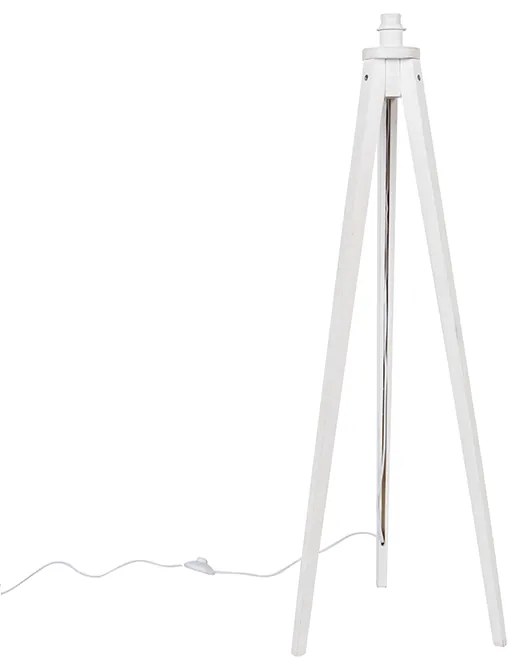 Vidiecka stojaca lampa trojnožka biela - Tripod Classic