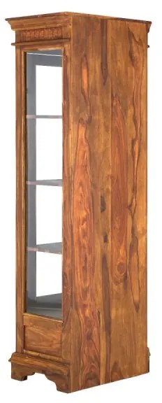 furniture-nabytek.cz - Masívna vitrína Merlin z palisandra, lakovaná, hnedá
