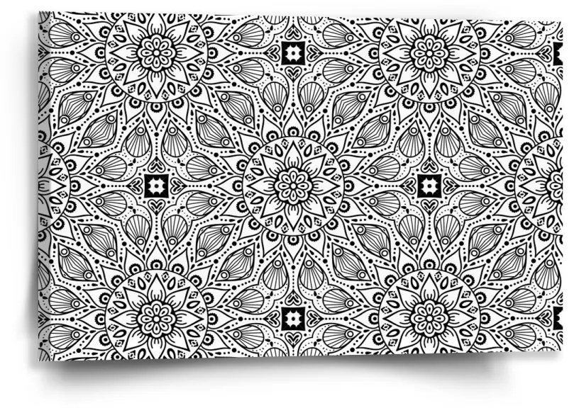 Sablio Obraz Biele mehendi - 60x40 cm