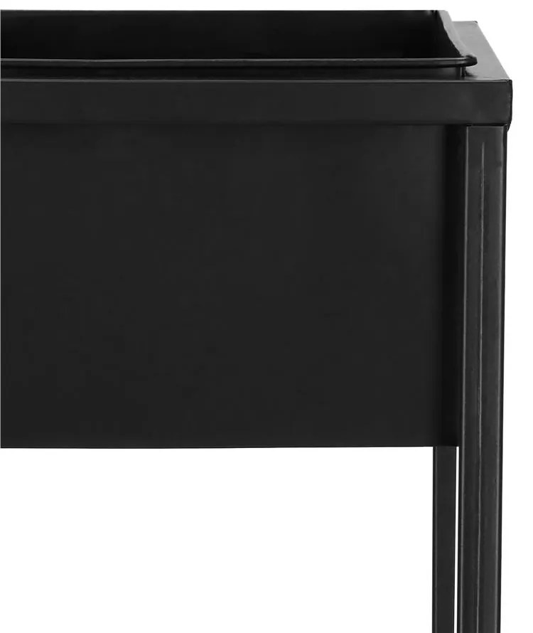 Kvetináč so stojanom 100 cm – čierny SPRINGOS BOLD GA0189