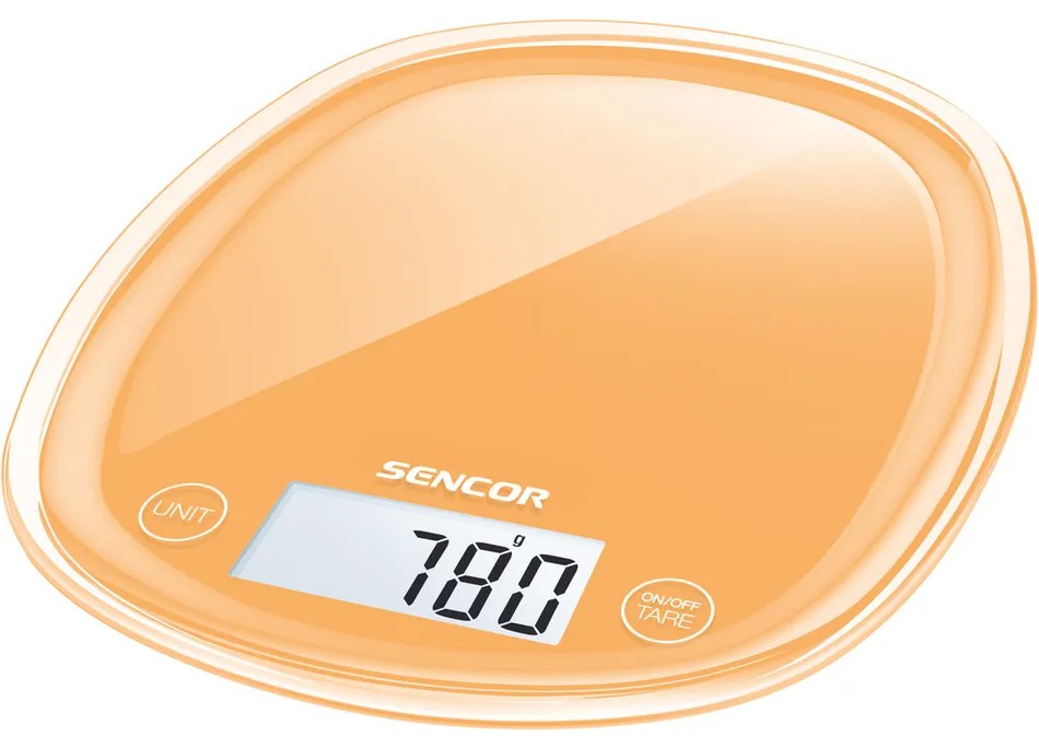 Sencor SKS 33OR kuchynská váha, oranžová,