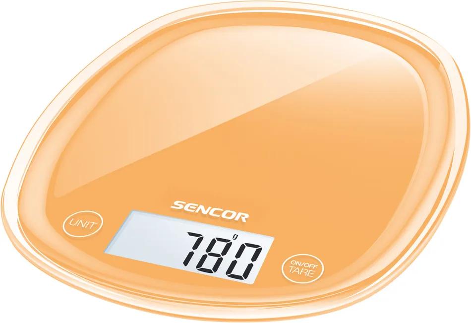 Sencor SKS 33OR kuchynská váha, oranžová,