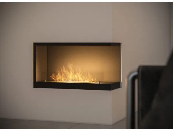 InFire - Rohový BIO krb 80x45 cm 3,5kW čierna