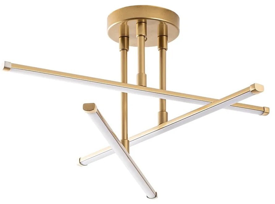LED stropné svietidlo v zlatej farbe 26x51 cm Umut – Opviq lights