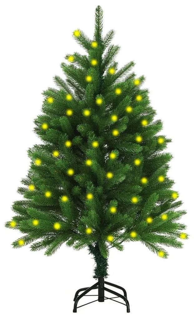 Umelý vianočný stromček s LED 120 cm zelený 3077467