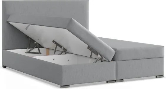 Manželská posteľ VICENZA 140×200 cm svetlosivá