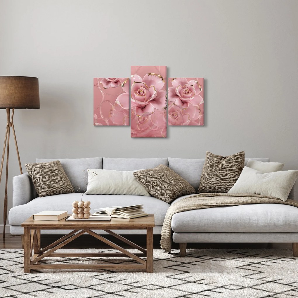 Obraz - Kvetinový dekor (90x60 cm)