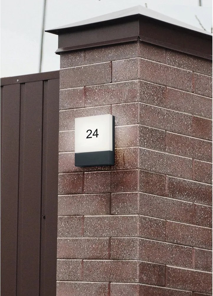 LED nástenné vonkajšie svietidlo (výška 20 cm) Pecos – Trio