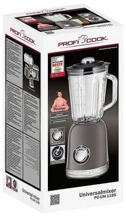 ProfiCook UM 1195 TI stolný mixér, sivá