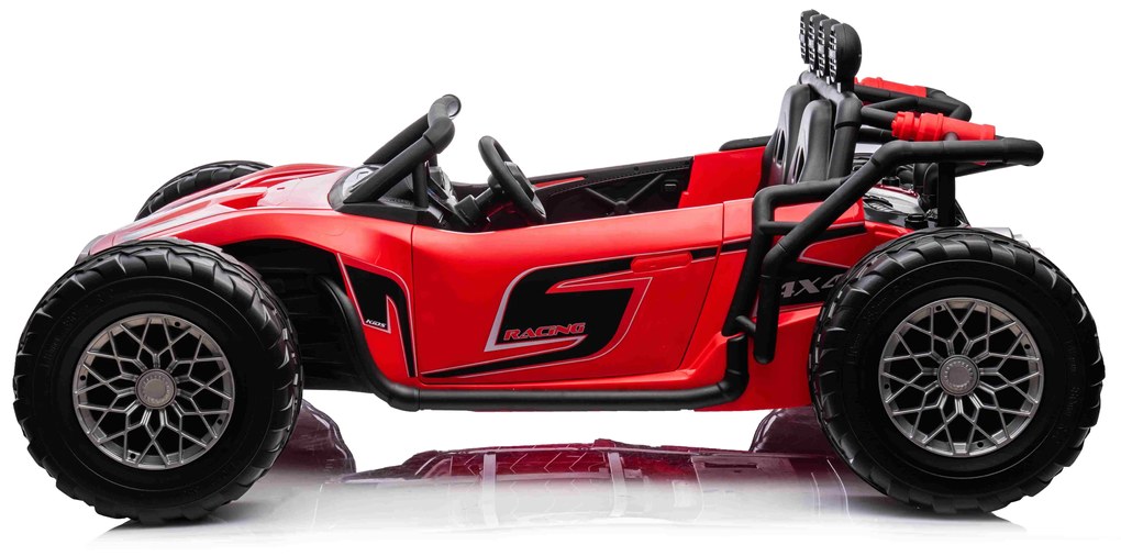 LEAN CARS Elektrické autíčko Buggy Racing 5 - červené - 2X200W - 24V/7Ah - 2023