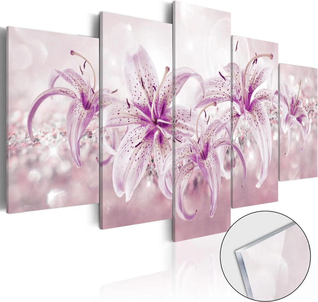 Obraz na akrylátovom skle - Purple Harmony [Glass] 100x50