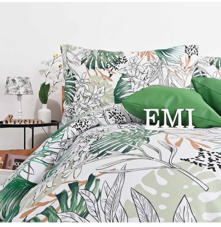 Obliečky bavlnené Botanic EMI, Vankúš 70x90