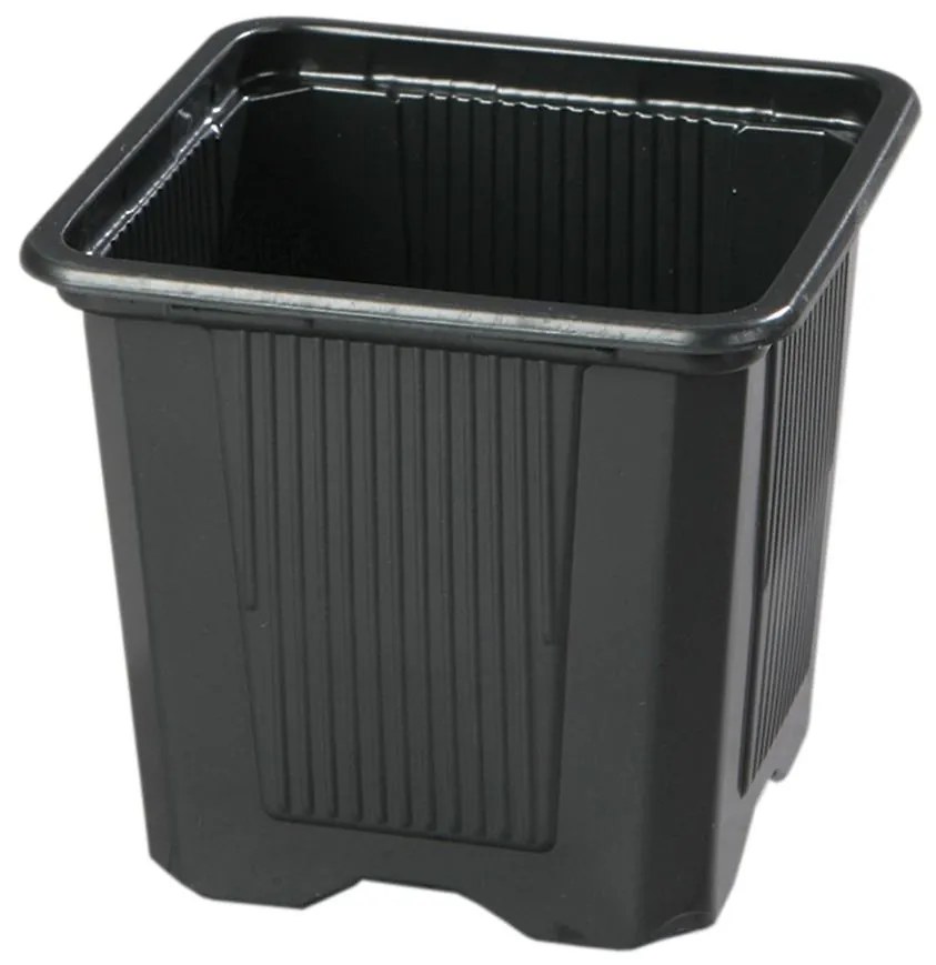 Kvetináč V plastový čierny 7x7x6,5cm; 20ks