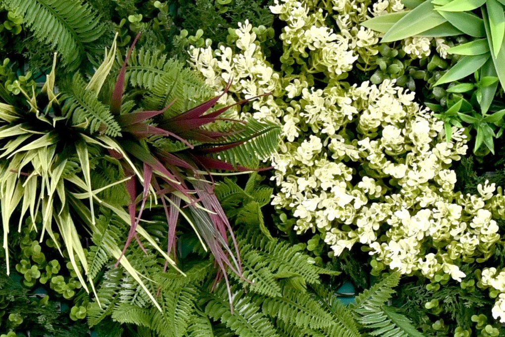 Umelý rastlinný panel RUBY 100 x 100 cm - Panel B 100x100 Europe Grass