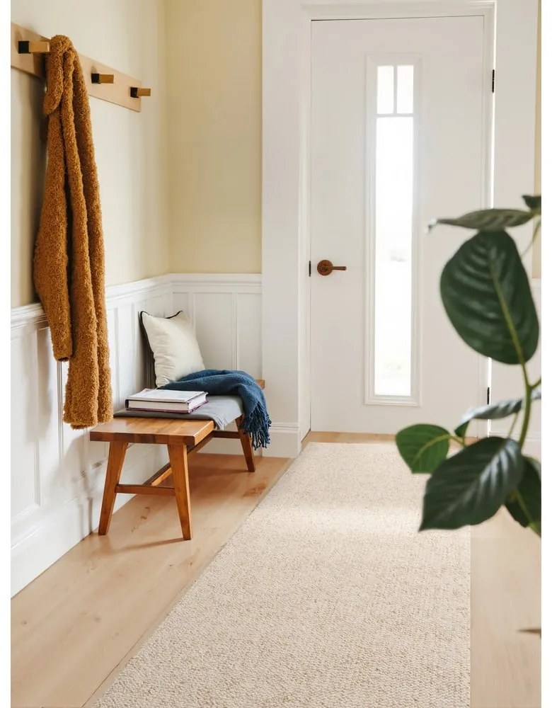 Krémovobiely prateľný behúň 80x240 cm Rocco Cream – Elle Decoration