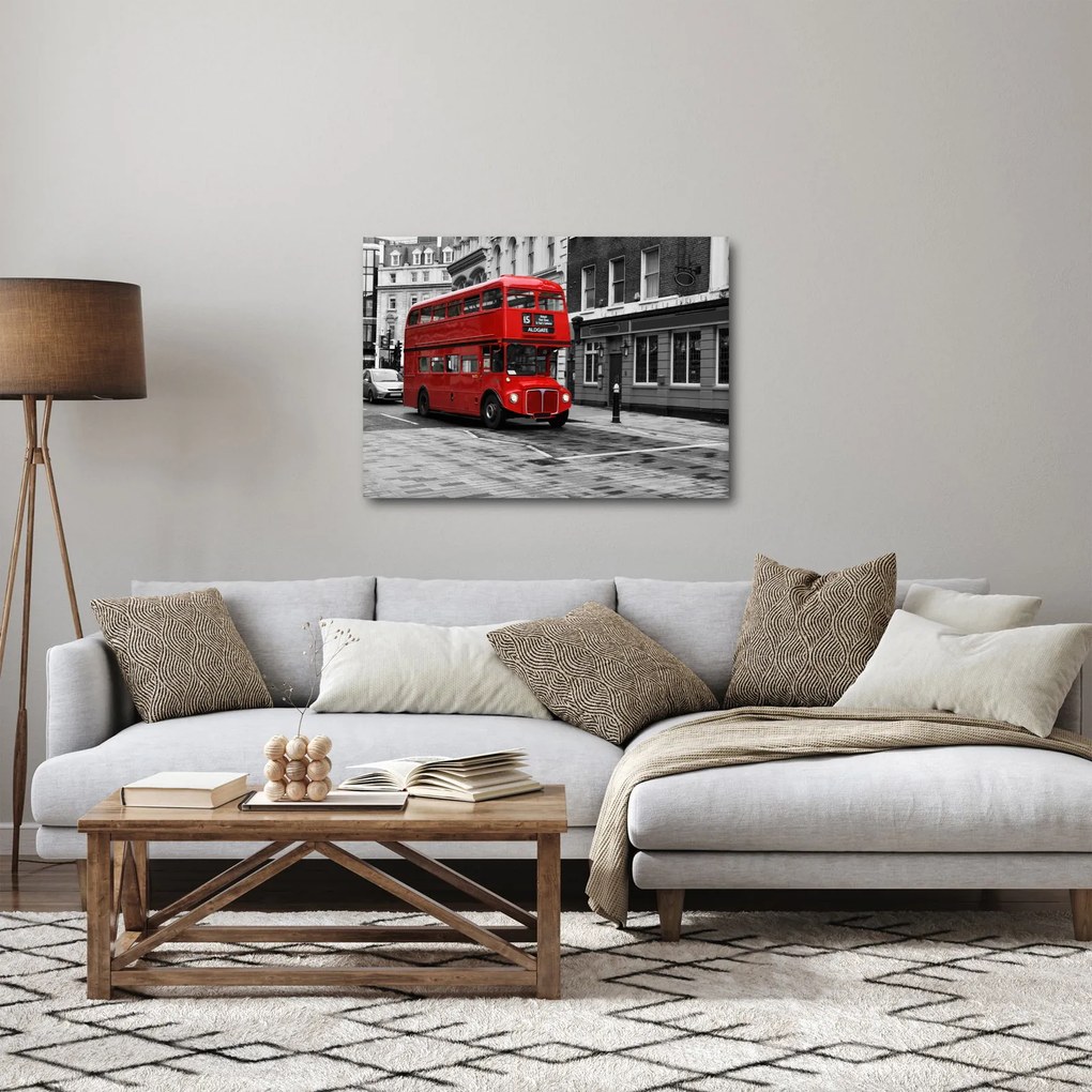Obraz -Londýn s autobusom (70x50 cm)