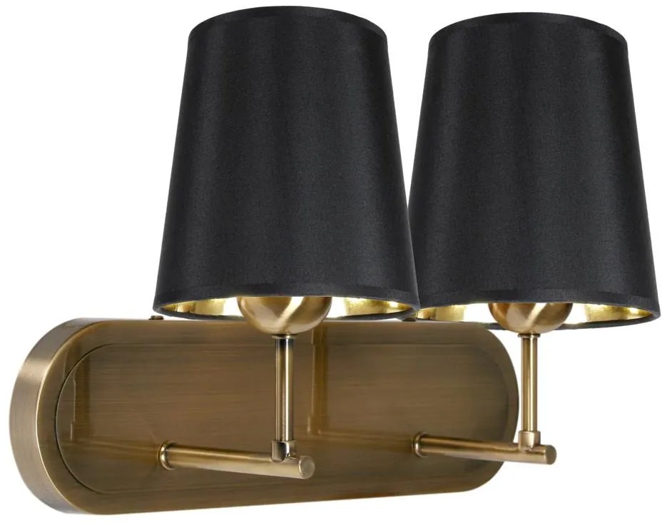 Candellux MILONGA Nástenné svietidlo 2X60W E27 Patina 22-53510