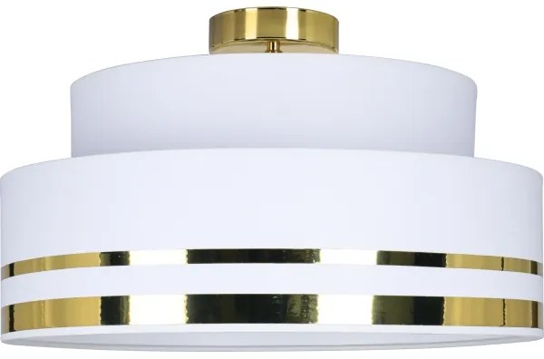 Stropné svietidlo TAMI 1xE27/60W/230V pr. 40 cm biela/zlatá