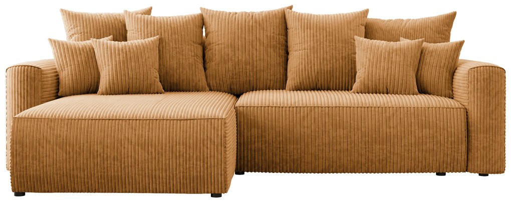 Rohová sedačka Baria (L) (horčicová). Akcia -20%. Vlastná spoľahlivá doprava až k Vám domov. 1133079