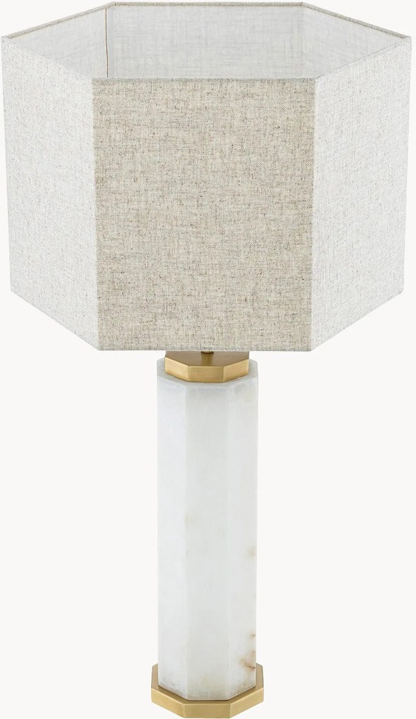 Alabastrová stolová lampa Newman