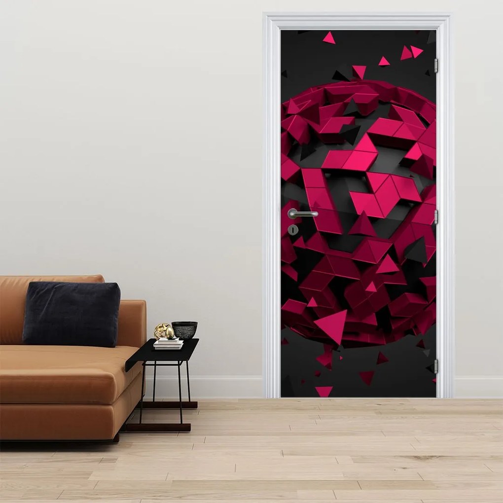 Fototapeta na dvere - 3D abstrakcia (95x205cm)