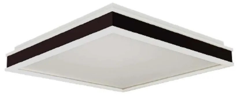 LED Stropné svietidlo LED/24W/230V 4000K 45x45 cm čierna