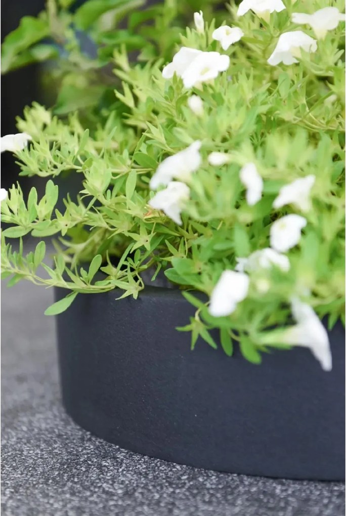 Miska na dekorácie CIRCULO, sklolaminát, Ø 40 cm, antracit