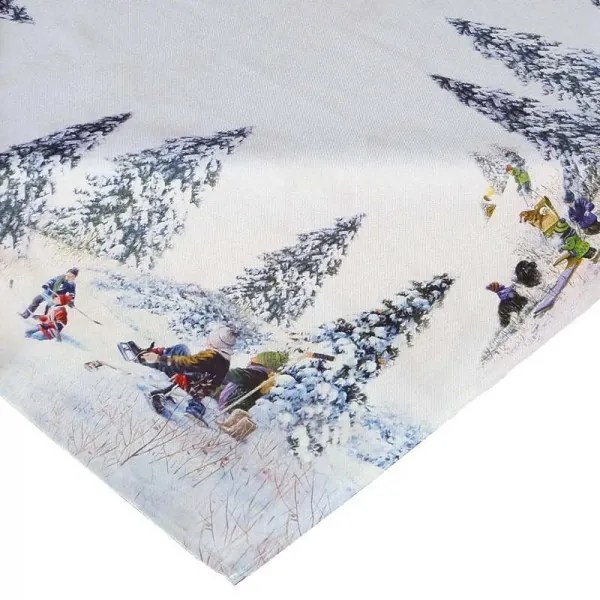 Obrus Zimné šantenie 85x85 cm