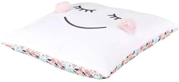 HOME DECO KIDS Detský dievčenský vankúš Bambuľka s odnímateľným poťahom