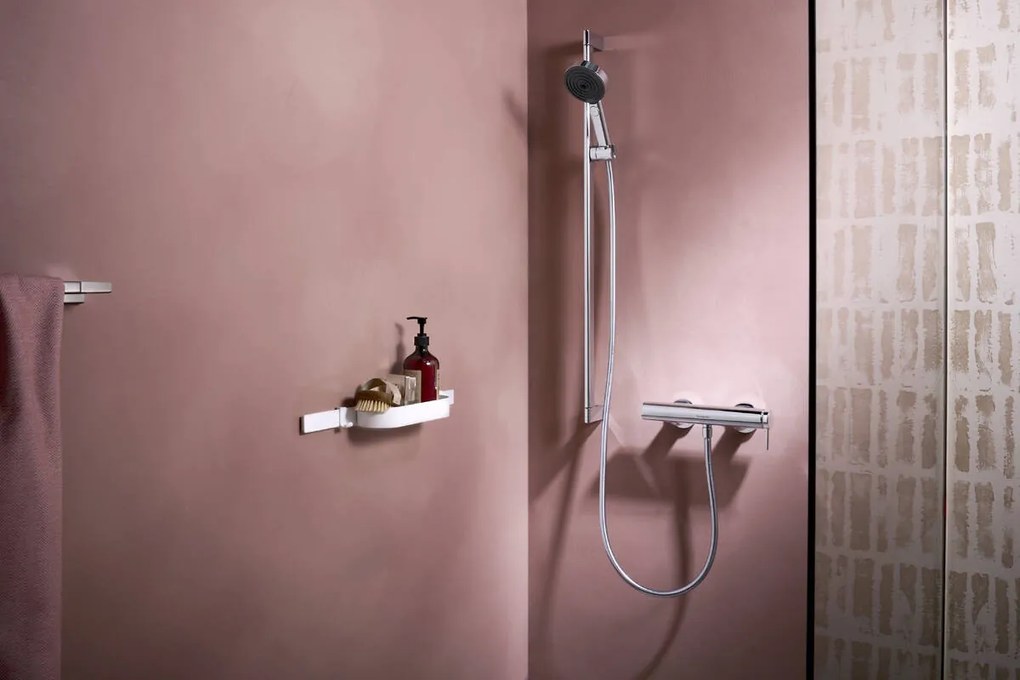 Hansgrohe WallStoris, sada do sprchy, biela matná, HAN-27967700