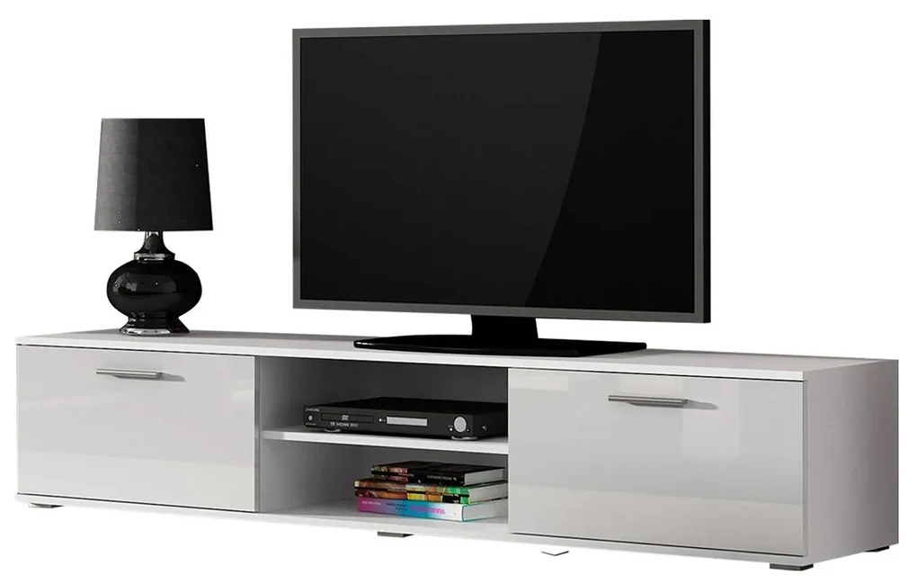 TV stolík 180 Boho B3, Farby: čierny / čierny lesk