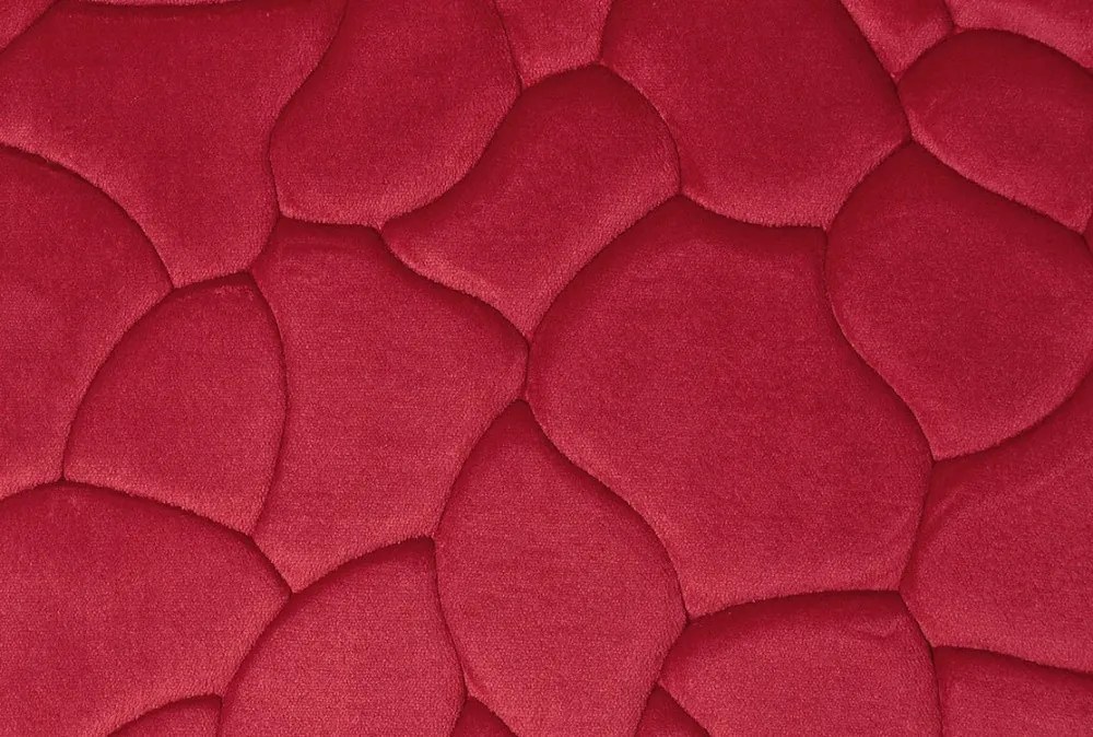 BO-MA, Protišmyková kúpeľňová predložka 3D 0133 Red, 50x40, červená, kúpeľňa