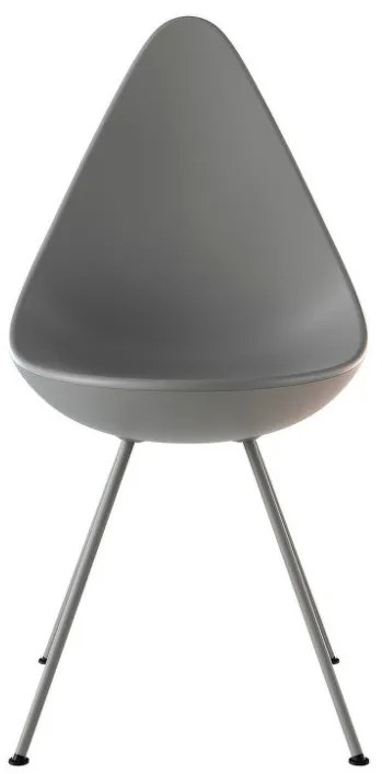 Fritz Hansen Stolička Drop, nine grey monochrome