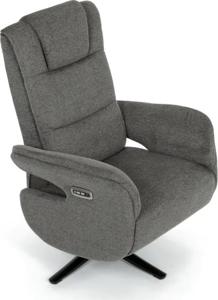 Polohovacie kreslo sivé, elektrické TV-C5590 GREY2
