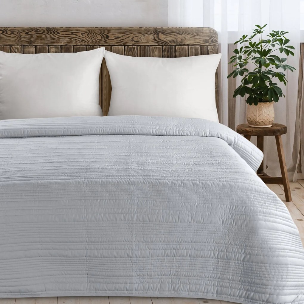 PREHOZ NA POSTEĽ TARA 170X210 CM STRIEBORNÝ