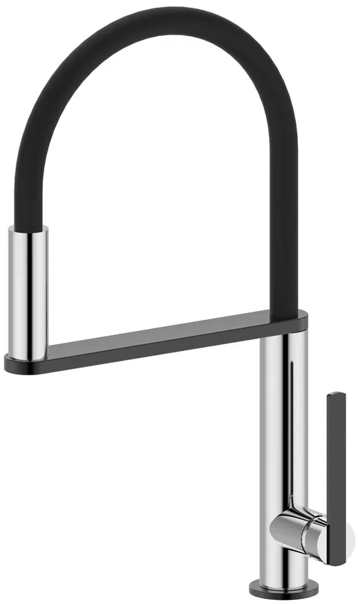 Sapho Sapho, NIMOA stojanková drezová batéria so sprškou, chróm / gun metal, MA640GM