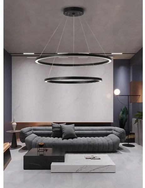 Immax NEO 07158-B80-60 - LED Stmievateľný luster FINO LED/93W/230V Tuya čierna + DO