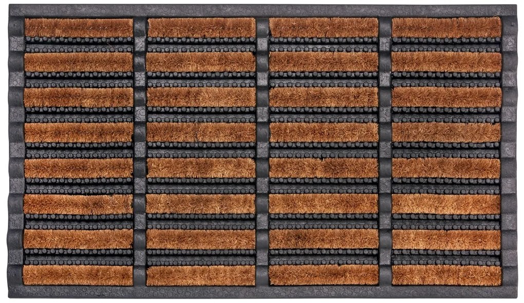 Hanse Home Collection koberce Rohožka Mix Mats Brushes 105647 Black Cocos - 40x60 cm